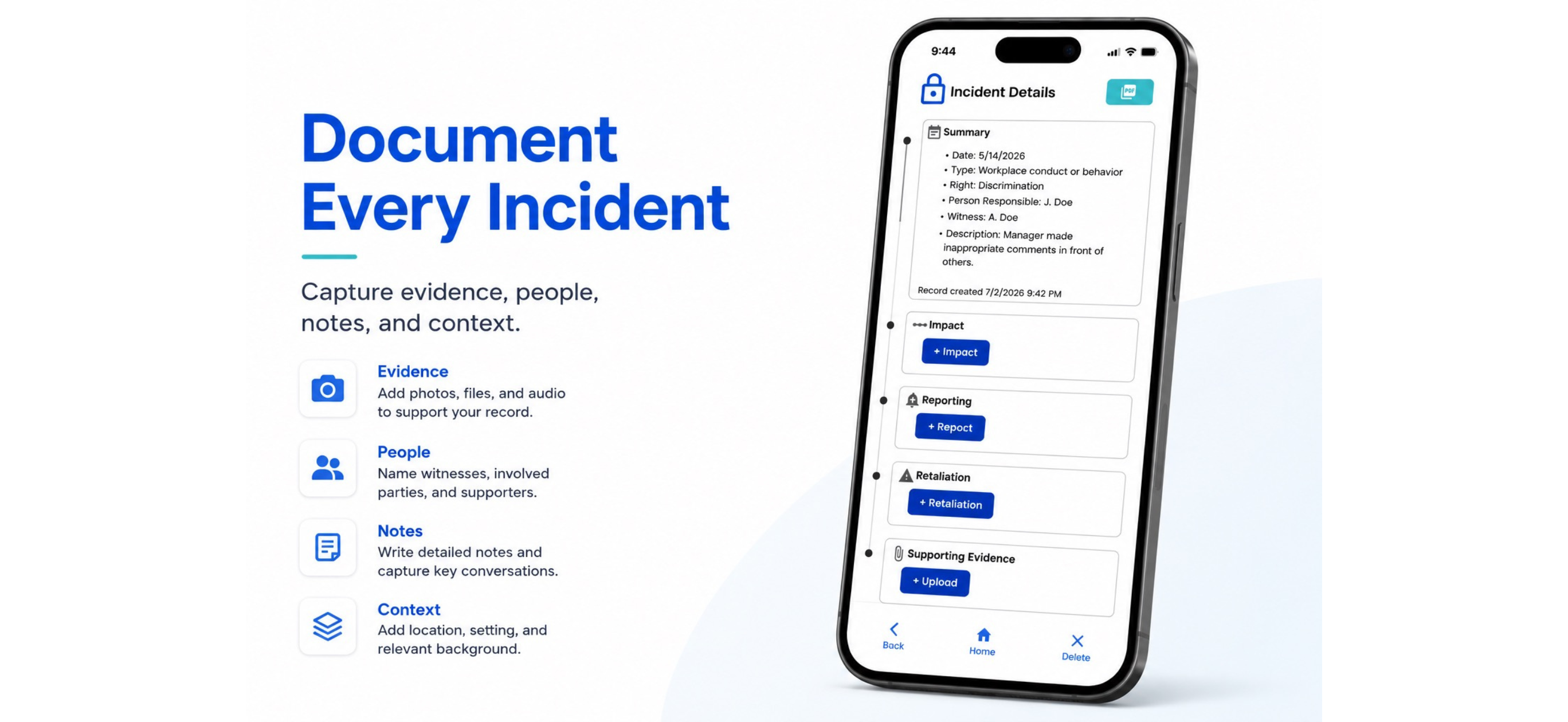 Traily - Work Incident Log screenshot 6