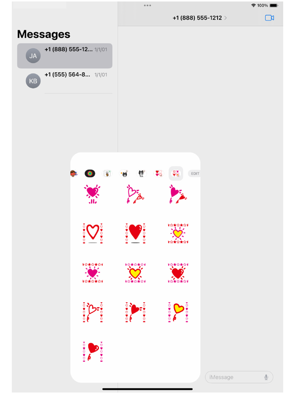 Screenshot #6 pour Heart Animation 5 Sticker