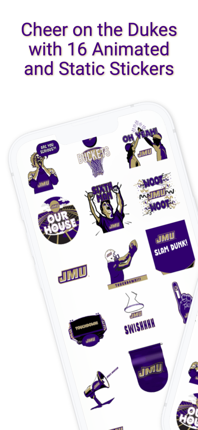 JMU Dukes Sticker Pack 2024