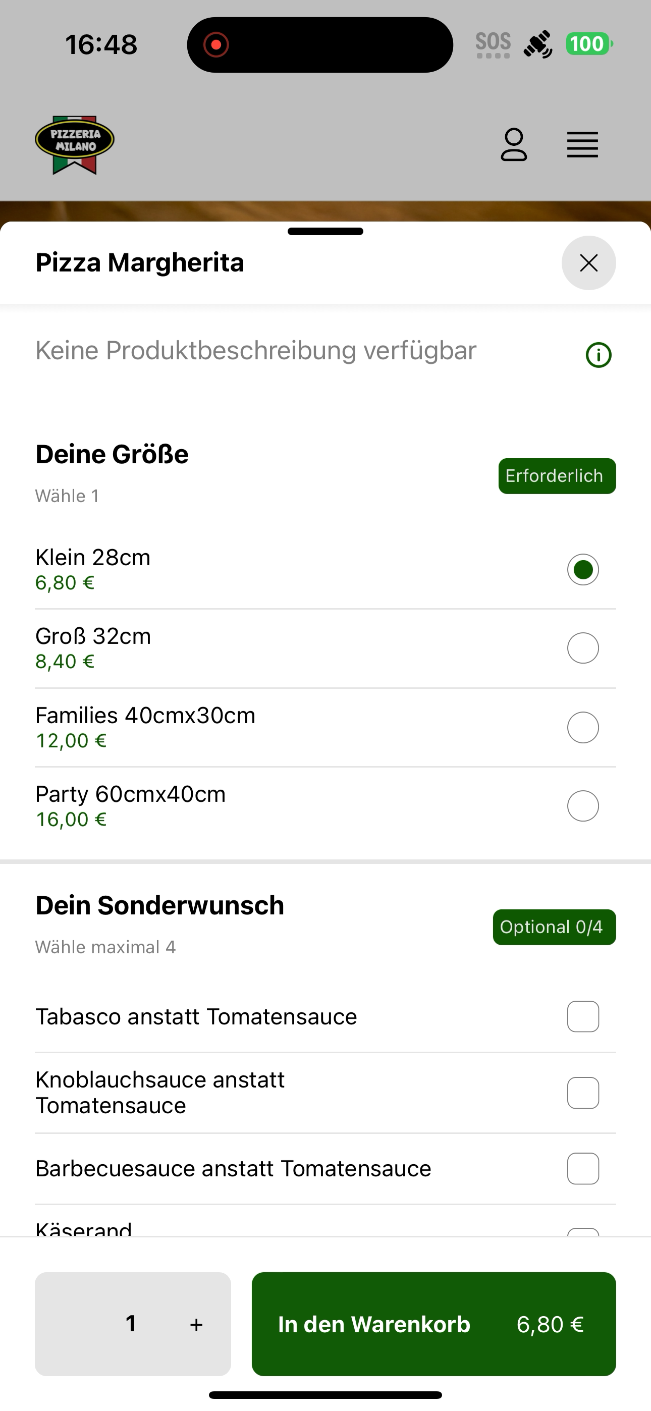 Pizzeria Milano Kempten DE