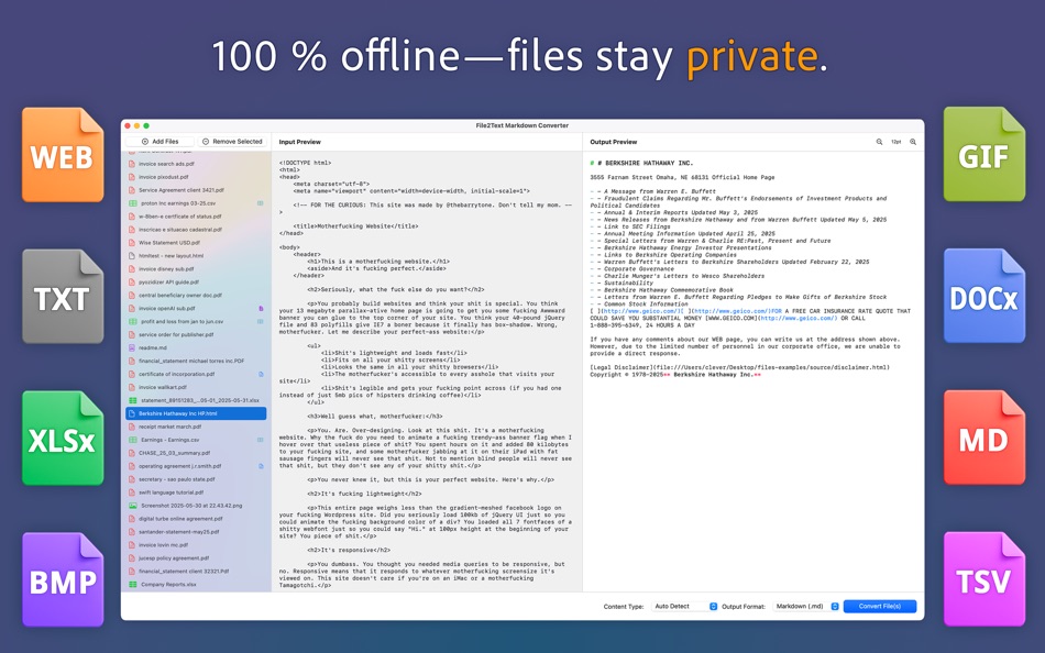 #2. File2:Text Markdown Converter (macOS) 게시자: Cleverson