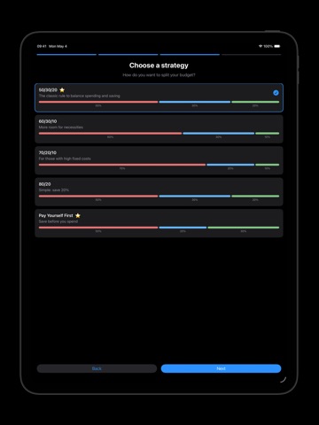 Risp: Budget & Savings iPad screenshot