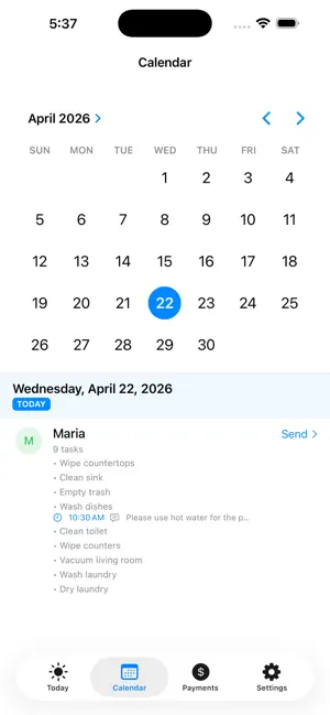 HouseKeeperList screenshot 2