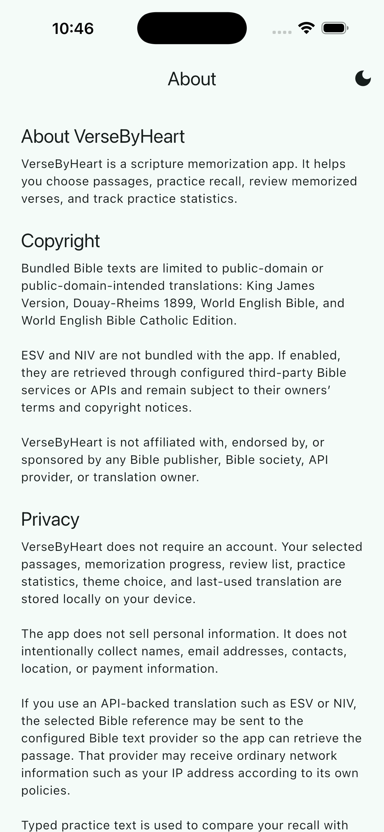 VerseByHeart screenshot 4