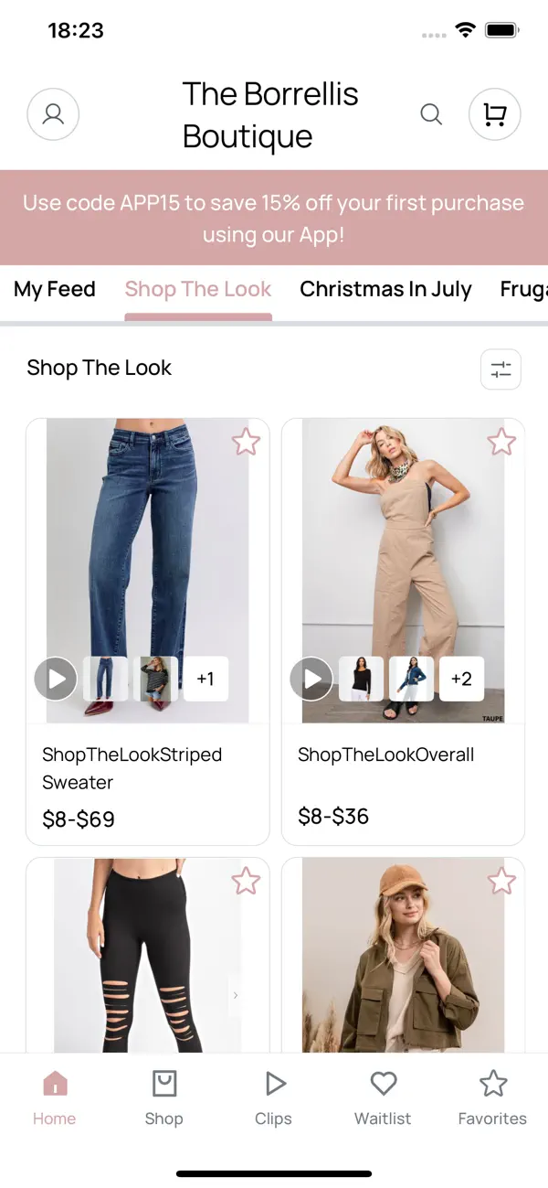Screenshot #1 pour The Borrellis Boutique