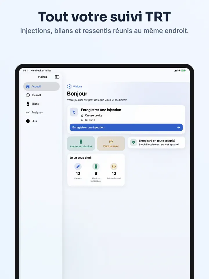 Vialora sur iPad : capture d’écran 3 sur 8