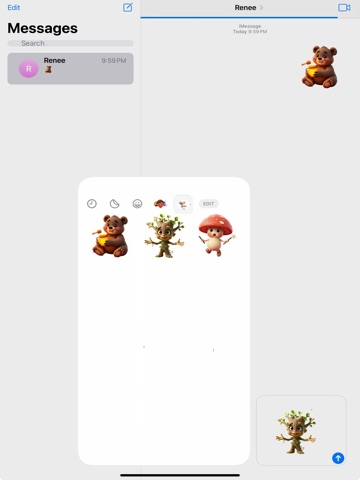 Enchanted Forest Stickers iPad screenshot