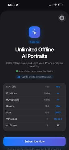 Trazo - AI Art Offline screenshot