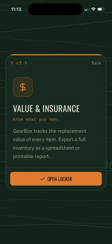 GearBox: Outdoor Gear Tracker screenshot 6 of 9
