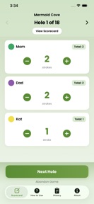 PuttCaddy: Mini Golf Scorecard screenshot