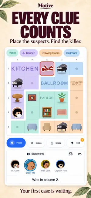 Motive: Murder Mystery Sudoku screenshot 2