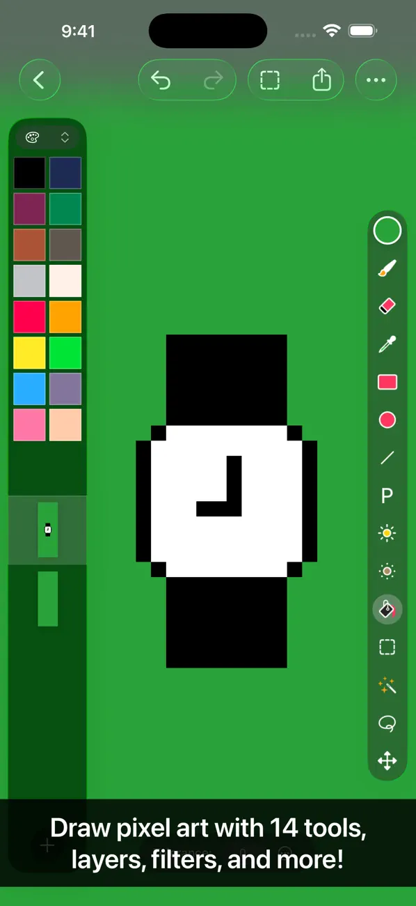 Screenshot #1 pour Pixen - pixel art editor