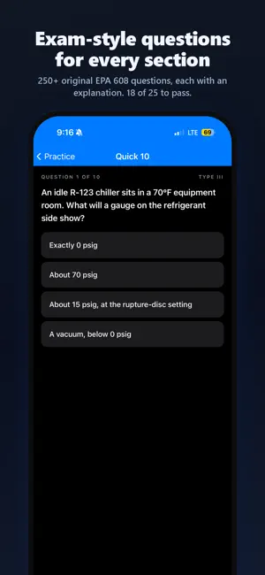 A2L & EPA 608 Test Prep screenshot 2