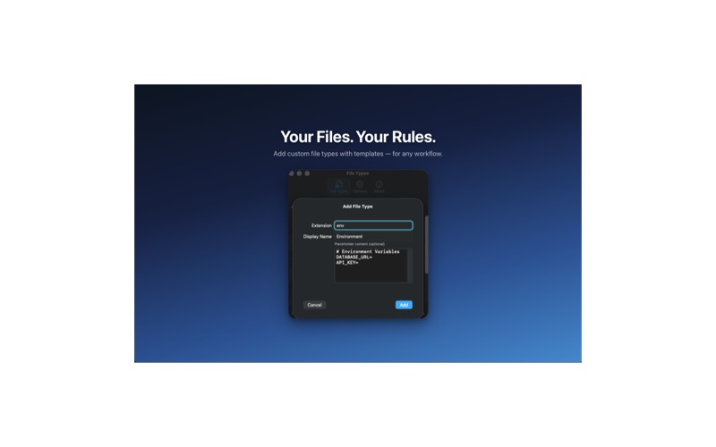 New File from Right Click screenshot