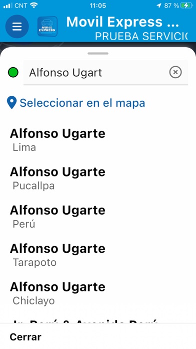 Movil Express Pasajero Screenshot