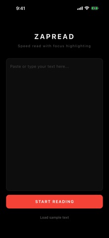 ZapRead screenshot