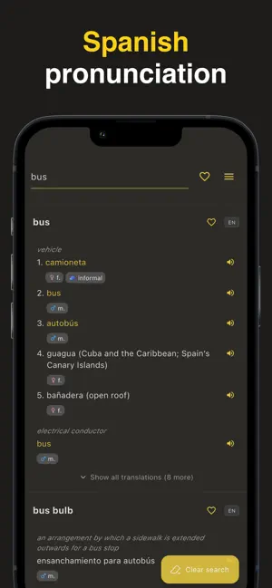 Olé: Spanish Dictionary screenshot 1
