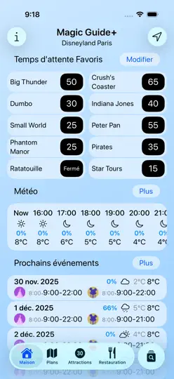 Capture d'écran de Magic Guide: Disneyland Paris sur iPhone 1