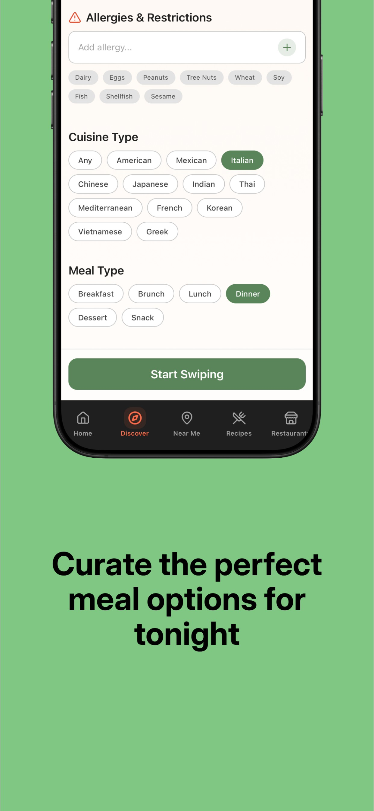 Meal Swipe - Meal Decider screenshot 4