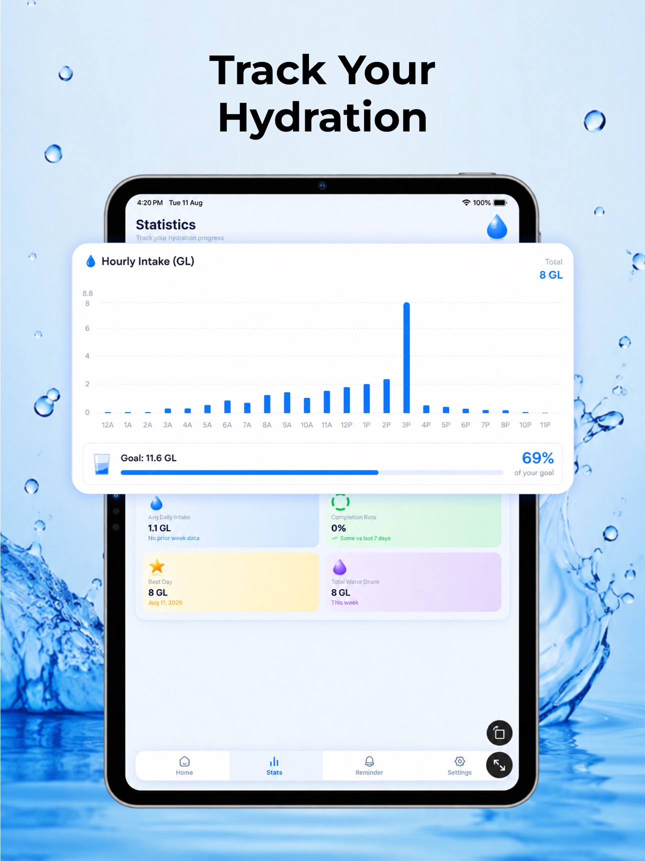 Screenshot 12 of Water Reminder - Drink Enough