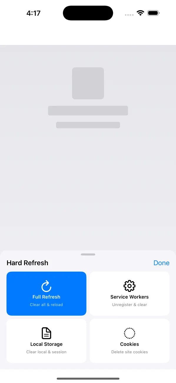 #4. Hard Refresh (iOS) Podle: Albuquerque de Matos, Unipessoal, LDA