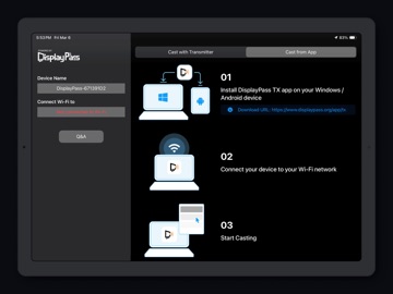 DisplayPass Receiver iPad screenshot