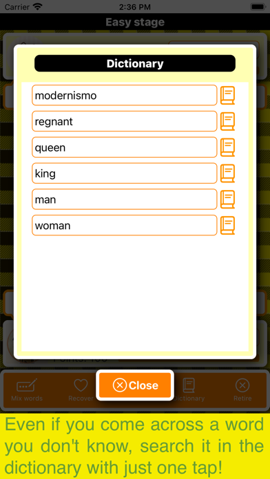 Mix Vocabulary - Japanese Screenshot