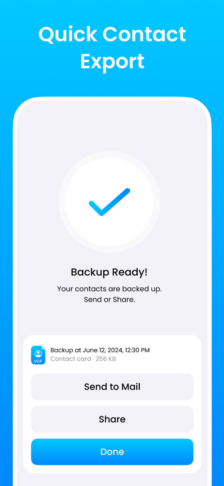 MCBackup Pro - Contacts Backup screenshot 4