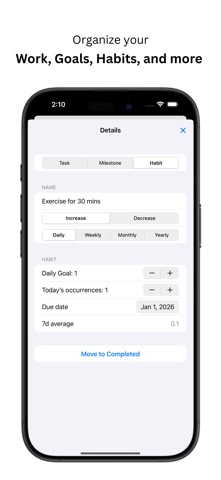 Milestone: Track Your Goals Screenshot 2 of 4