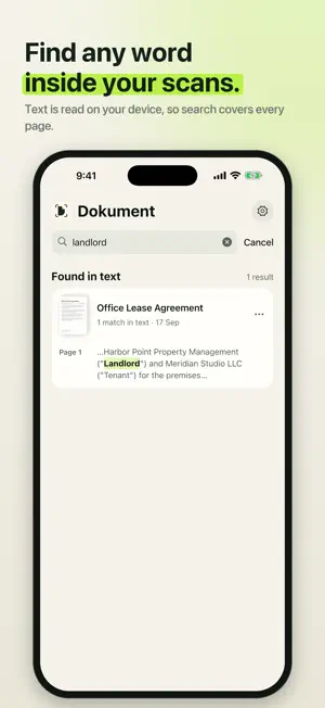 Dokument: Private PDF Scanner screenshot 2