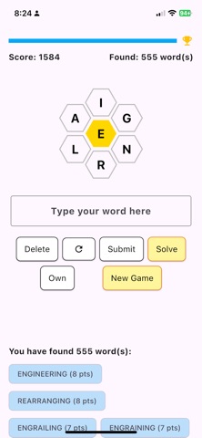 Spelling Bee Cracker Screenshot 1 of 2