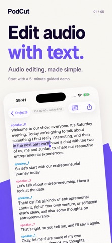 PodCut: Podcast & Audio Editor Screenshot 1 of 5