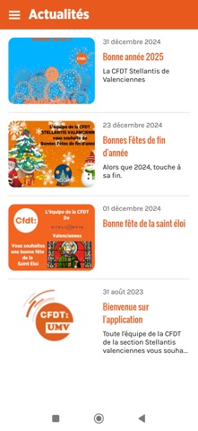 CFDT Stellantis Valenciennes screenshot