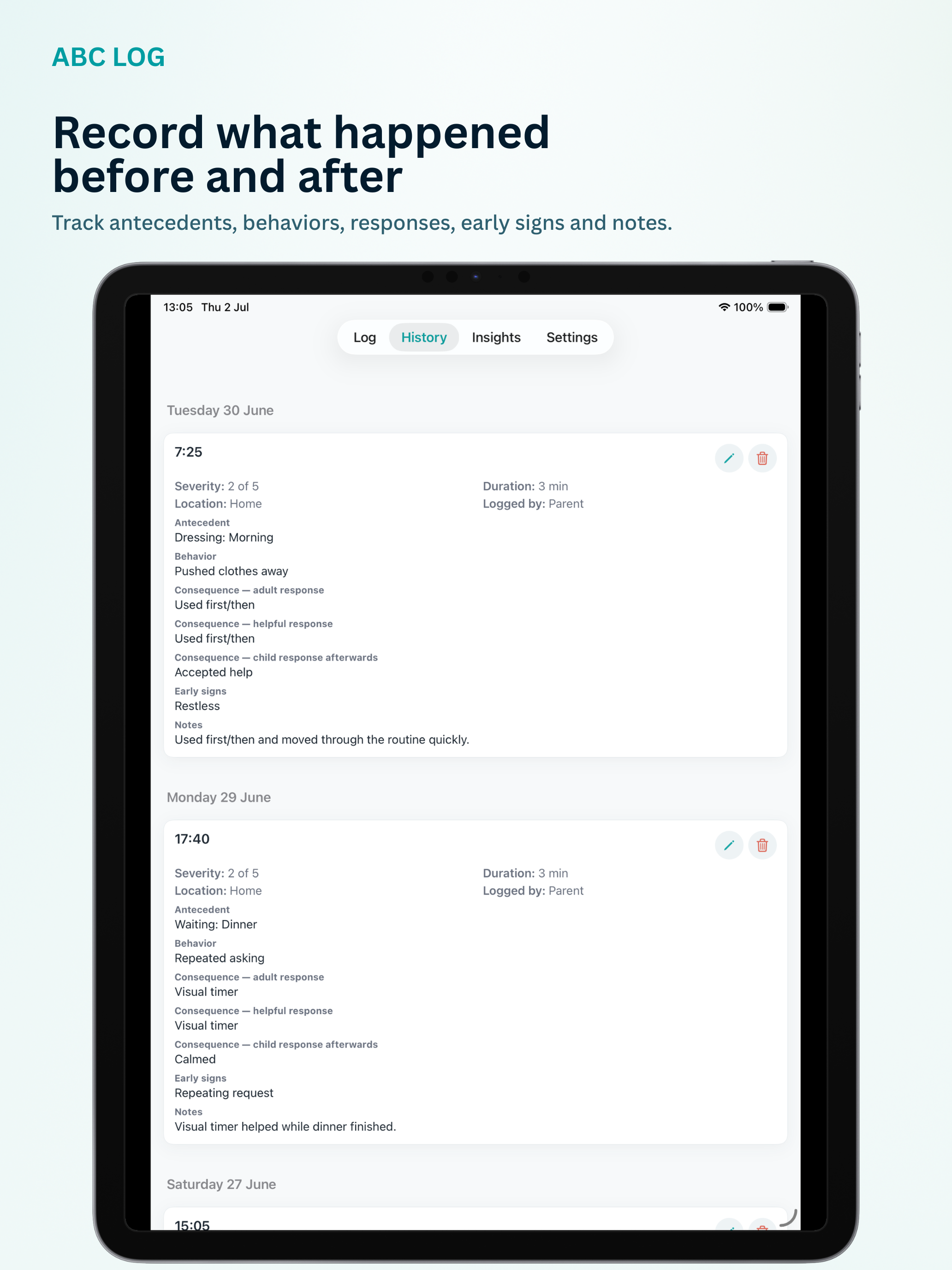 Behavior Tracker ABC screenshot 7