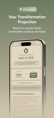 ShapeDate: AI Fitness Forecast screenshot