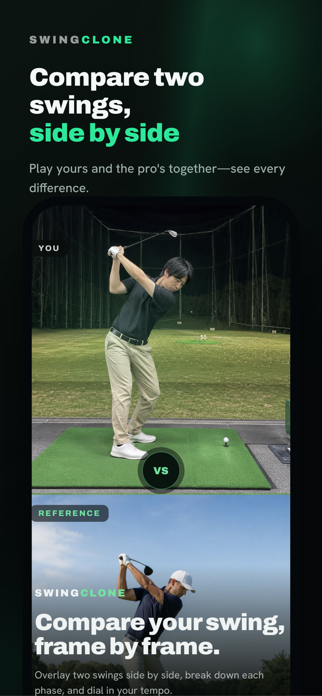 SwingClone: Golf Video Compare Screenshot 1 of 10