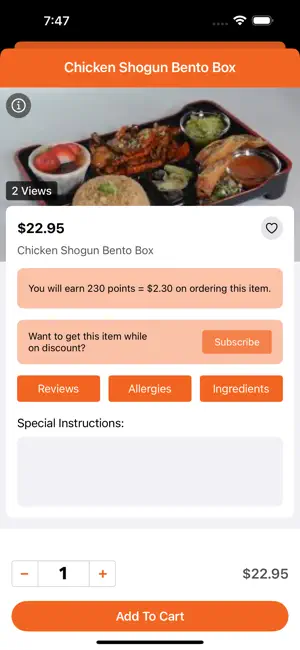 Shogun Japanese Grill screenshot 3