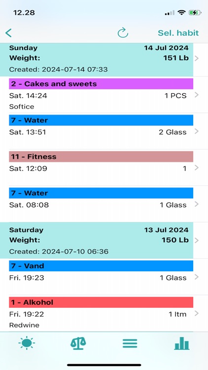 Weight and Habits screenshot-3