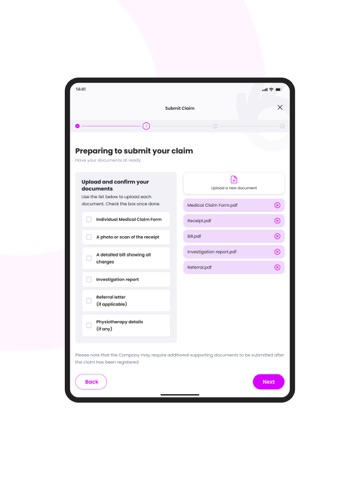 Kaotim Customer Portal iPad screenshot