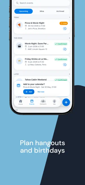 Evenly: Plan your events screenshot 2