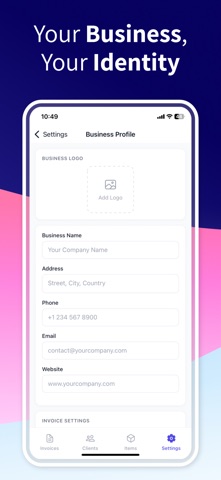 Invoice Maker - Easy Billing iPhone screenshot