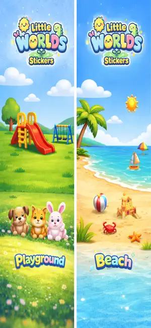 Little Worlds: Stickers screenshot 1