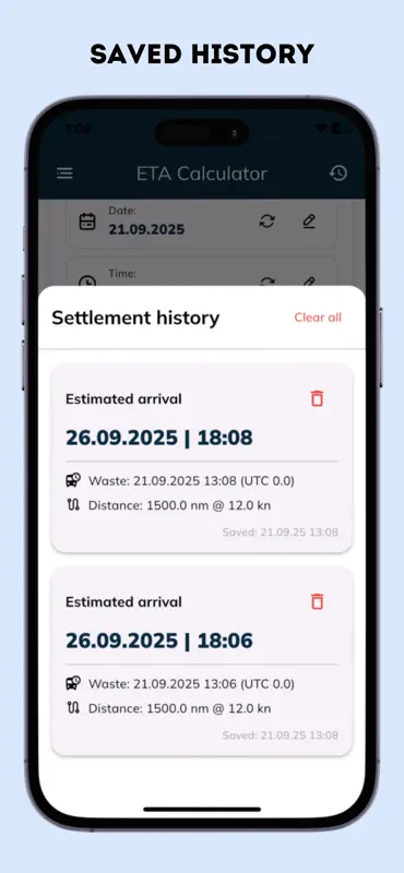 ETA Calculator screenshot 6 of 8