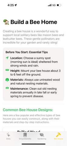 Bee Facts - Nature Knowledge screenshot