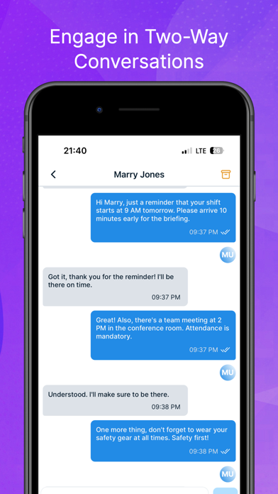 Udext Chat Screenshot