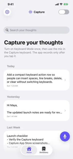 Capture Your Thoughts screenshot 3