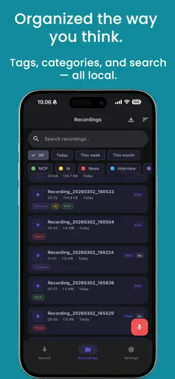 EchoNote: Voice Recorder & AI iPhone Screenshot 4