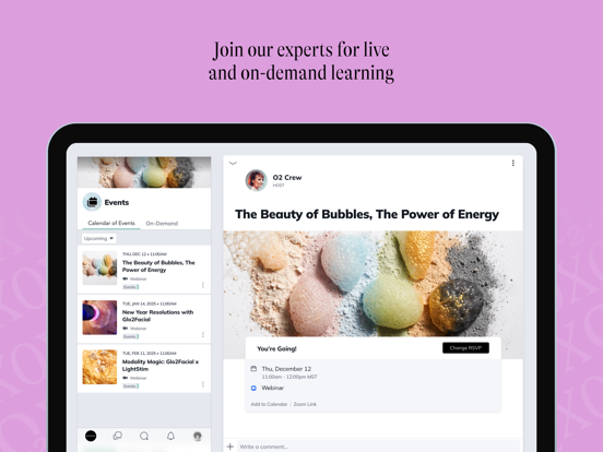 Glo2Facial by Geneo iPad screenshot 3 - Social Networking app