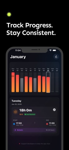 Fastly – Clean Fasting Timer Screenshot 3 of 4