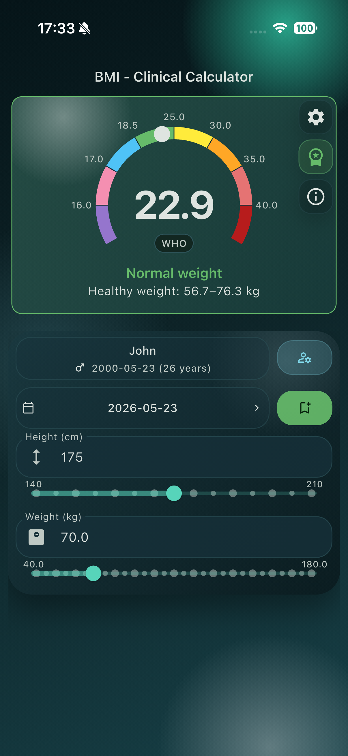 BMI - Clinical calculator